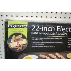 Presto 22" Electric Griddle w/ Removable Handles (Black) NEW SEALED