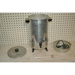 Vintage Aluminum 30 Cup Electric Coffee Maker Pot Percolator