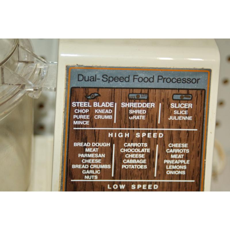 VINTAGE Hamilton Beach Scovill Dual Speed Food Processor 