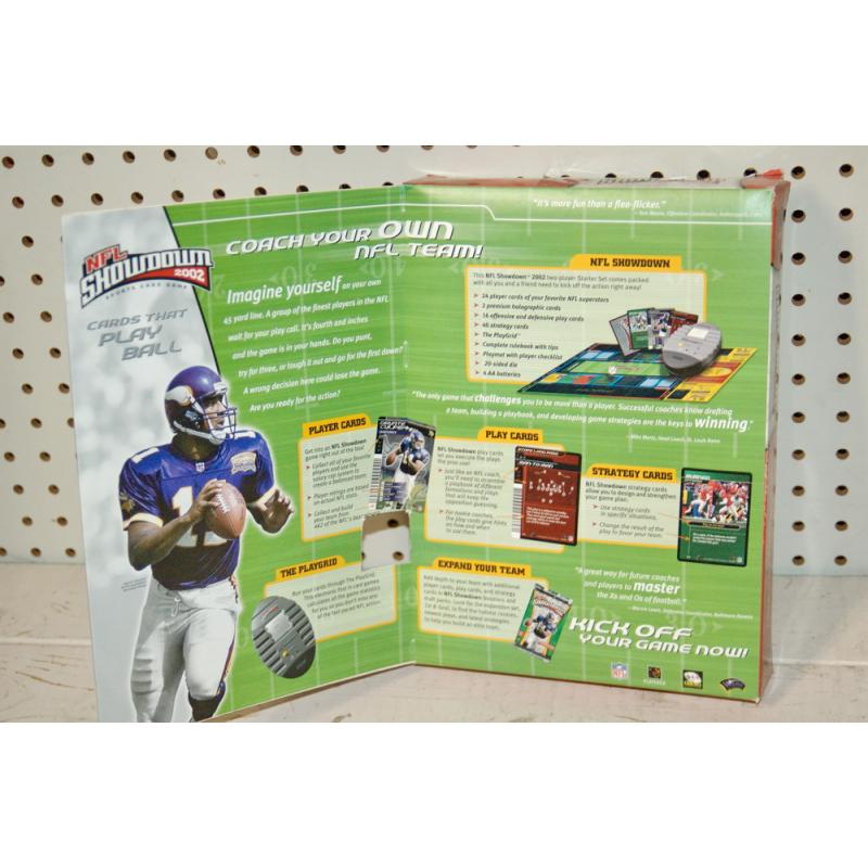 NFL Showdown 2002 Sports Card Game 2-Player Electronic Starter PlayGrid BIG BOX
