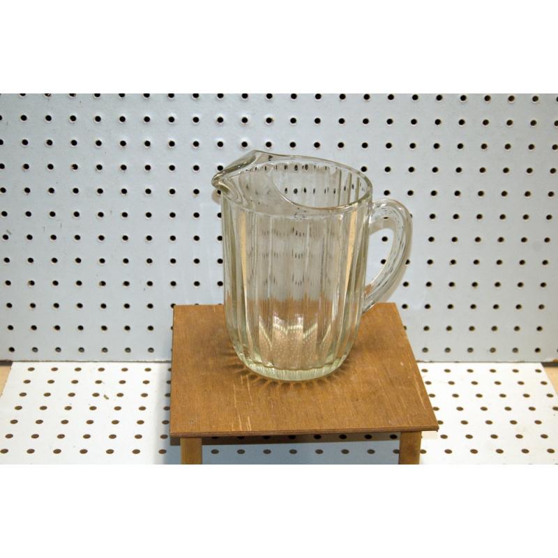 Vintage Depression Glass Pitcher in EXCELLENT condition clear color