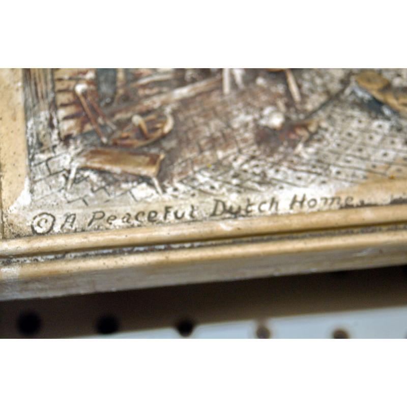  Ivor Tone ware plaque A PEACFUL DUTCH HOME