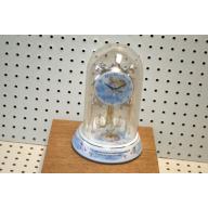  Cupid Angels Cherub Porcelain Anniversary Clock With Glass Dome And Quartz 