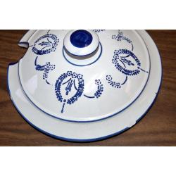 Soup Tureen 19th Century Blue Decor