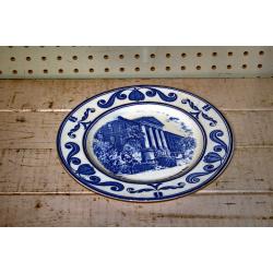 SCENES OF OLD NEW ORLEANS WHITE AND BLUE PLATE