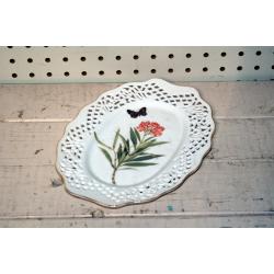 HAND DECORATED OVAL PLATE 
