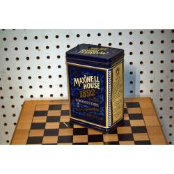 Maxwell House 1892 100 Year Anniversary Tin Can Storage Slow Roast Coffee 16 oz 