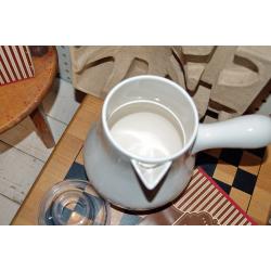 Williams Sonoma Ceramic Hot Chocolate Pot With Foam Frother mixer