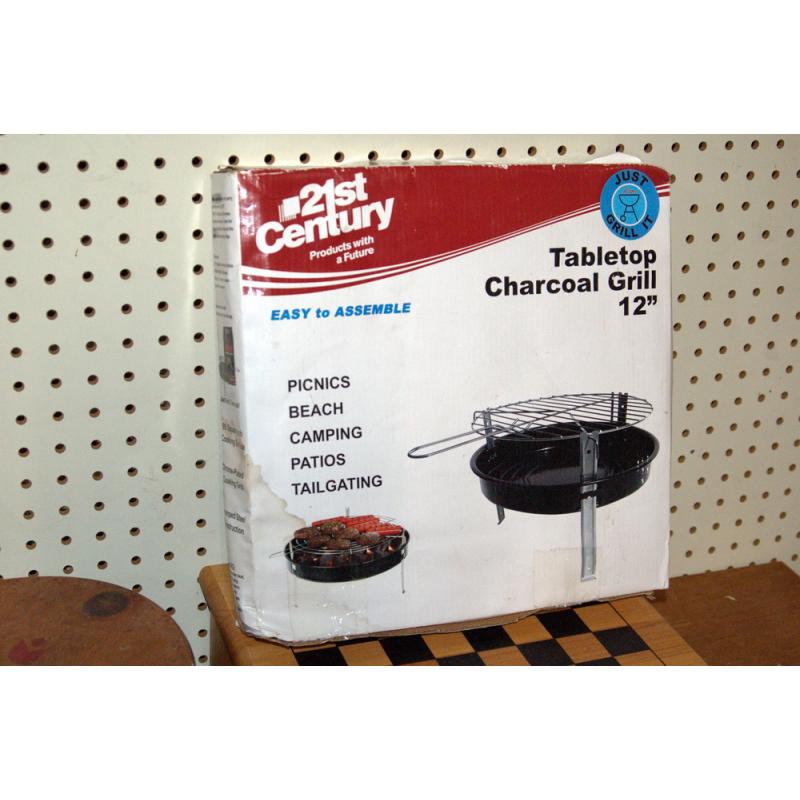 21ST CENTURY TABLETOP CHARCOAL GRILL 12"