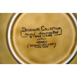 Vintage Designer's Collection Stoneware "Honey Flowers"-Japan 6.5 in. 2 bowls