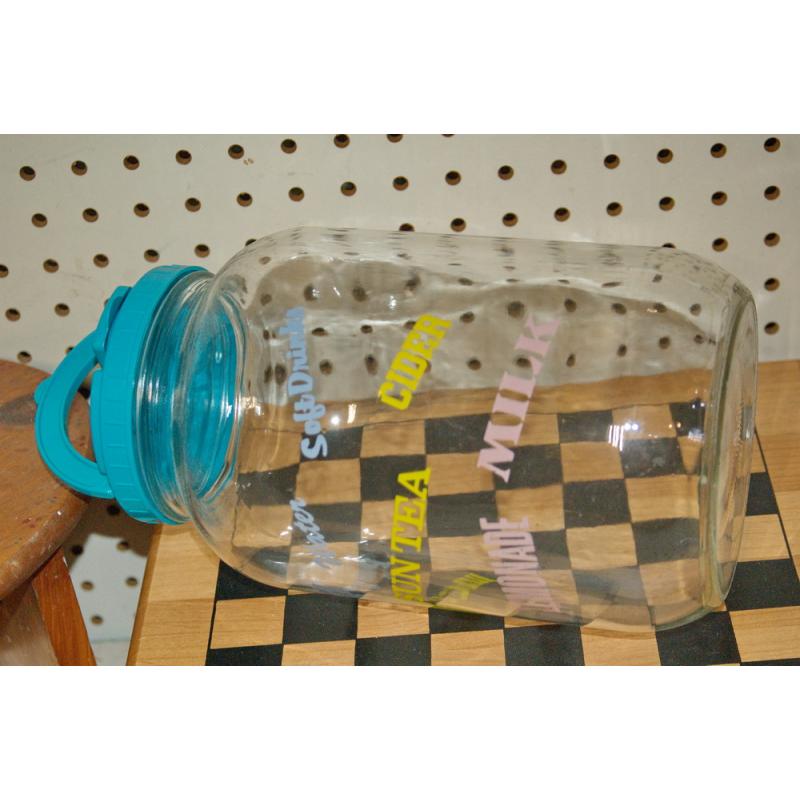 Glass Water Cooler With Lid 