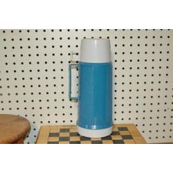 Vintage Turquoise Thermos / Thermos Cup Vintage Camping/Picnic 