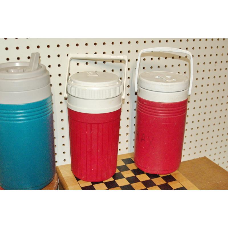 VINTAGE LOT OF 3 COOLER JUGS FOR CAMPING / HIKING