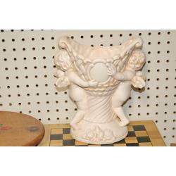 Angel Vase Mid Century Ceramic Figural Vase