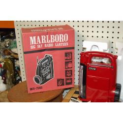 Vintage Marlboro Big Sky Flashlight Lantern AM/FM Radio Siren Clock New