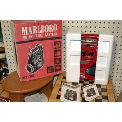 Vintage Marlboro Big Sky Flashlight Lantern AM/FM Radio Siren Clock New