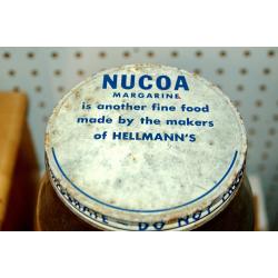 NUCOA MARGARINE MADE BY HELLMANNS VINTAGE GALLON JAR