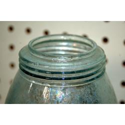 Vintage Mason Improved Blue Glass 