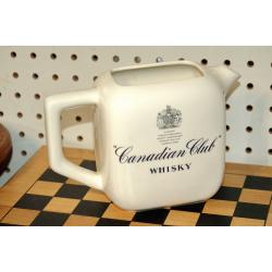 Canadian Club Whisky Pub Jug Water Pitcher - Queen Elizabeth II Royal Seal