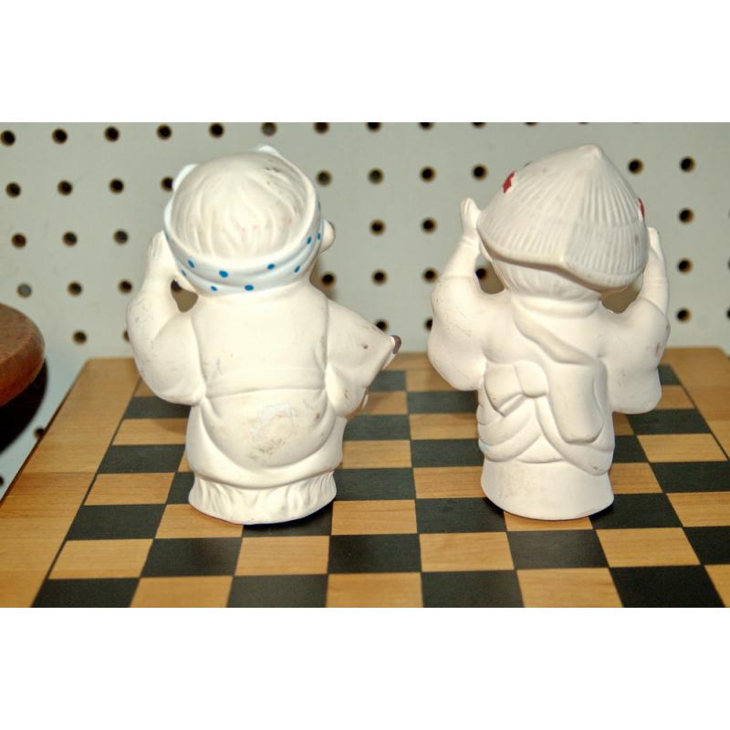  Hakata DollS Boy & GiRL Japanese Porcelain Bisque DollS AWA ODORI
