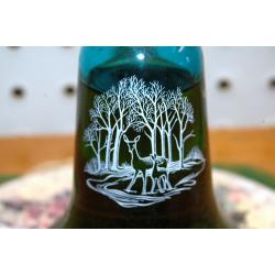 Vintage 1981 Avon Topaze Moonlight Glow Annual Bell Deer Decanter Cologne Bottle