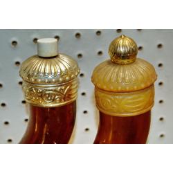 2 AVON Viking Horn Empty After Shave Lotion Perfume Bottle