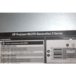 HP ProLiant ML370 G5 Server Powers On - No HDDs - No OS - AS-IS 82lbs. 29x18x9