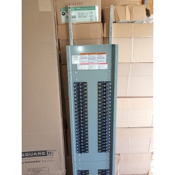 Square D PANELBOARD ENCLOSURE BOX 84" Cover 400 Amp 3 Ph 4 Wire 84 Circuit Inter