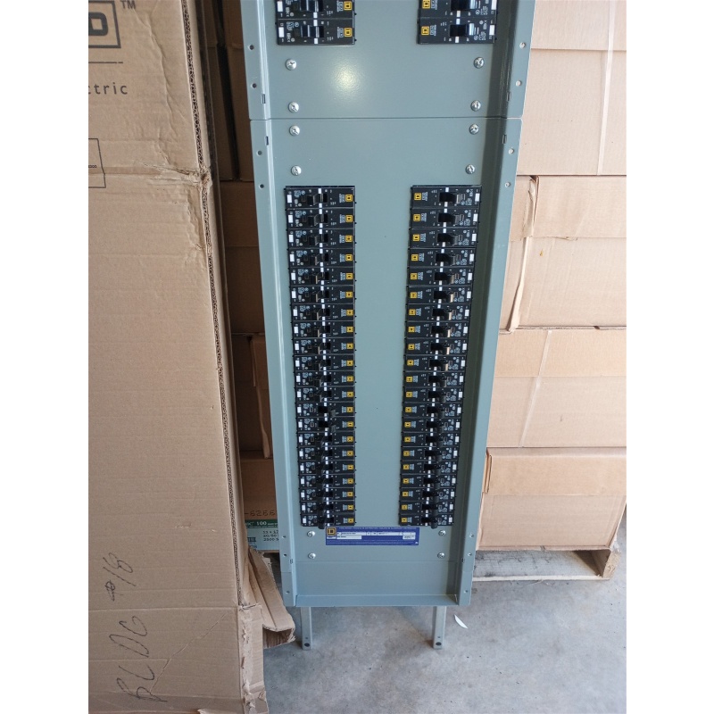 Square D PANELBOARD ENCLOSURE BOX 84" Cover 400 Amp 3 Ph 4 Wire 84 Circuit Inter