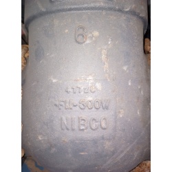 Lot of 2 NIBCO NHAWL0K F-697-O Gate Valve, Cast Iron, Fire Protection, 6"