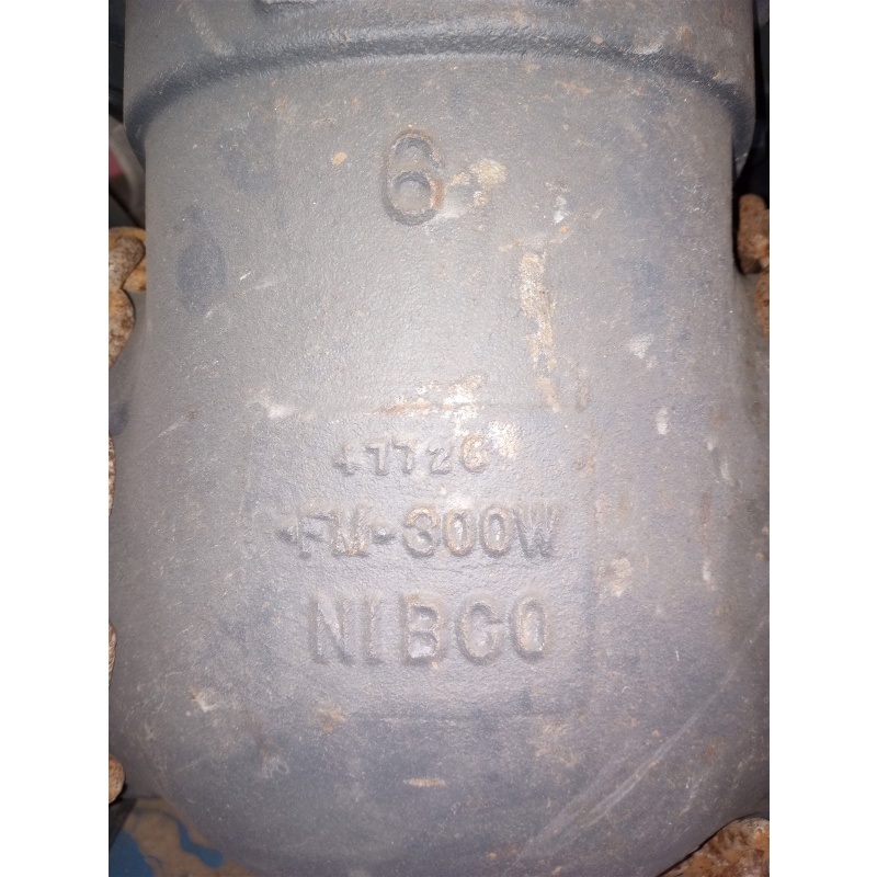 Lot of 2 NIBCO NHAWL0K F-697-O Gate Valve, Cast Iron, Fire Protection, 6"