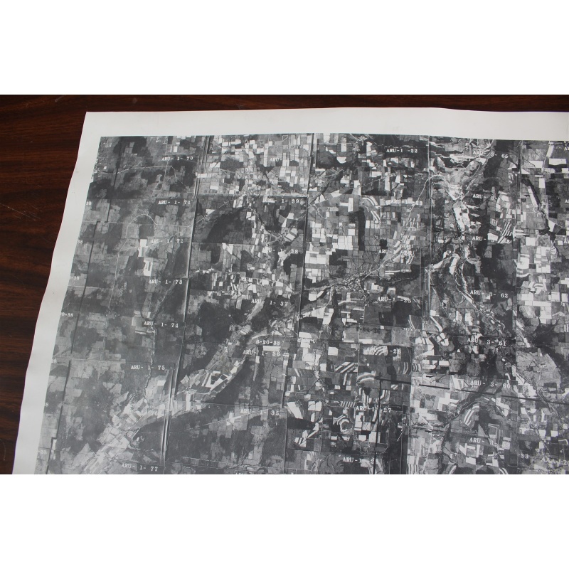 1938 USDA aerial photograph index Tompkins County New York