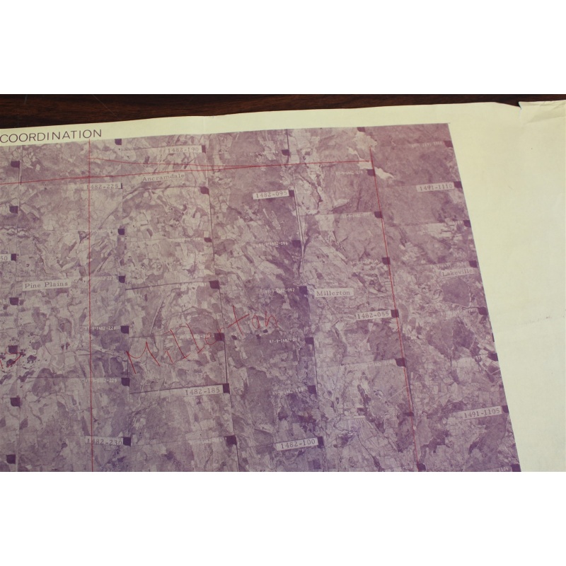 1968 USDA aerial photograph index Pine Plains