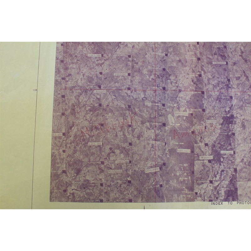 1968 USDA aerial photograph index Pine Plains