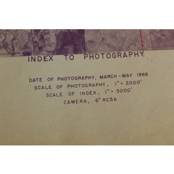 1968 USDA aerial photograph index Pine Plains