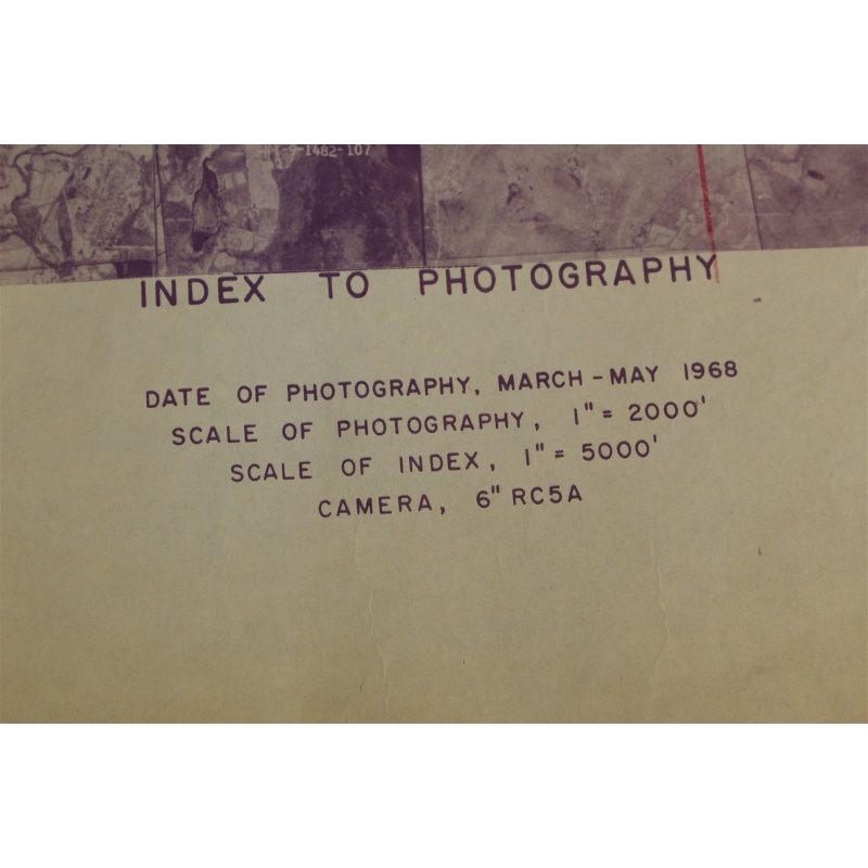 1968 USDA aerial photograph index Pine Plains