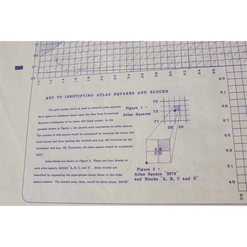 New York 1:24,000 Scale Planimetric & Topographic maps Index (6 pcs Total)