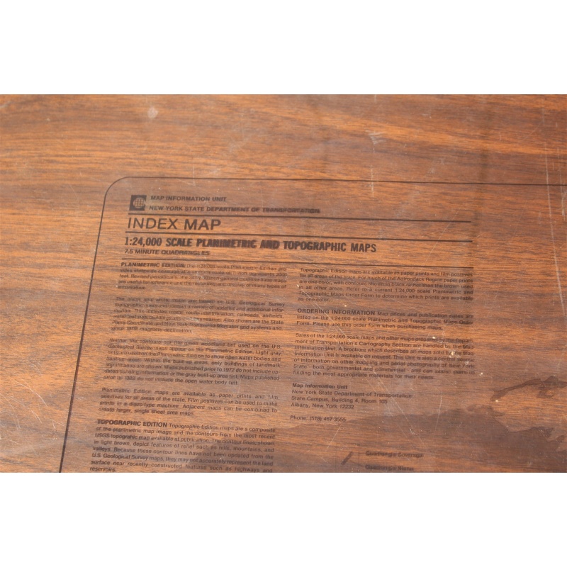 New York 1:24,000 Scale Planimetric & Topographic maps Index (6 pcs Total)