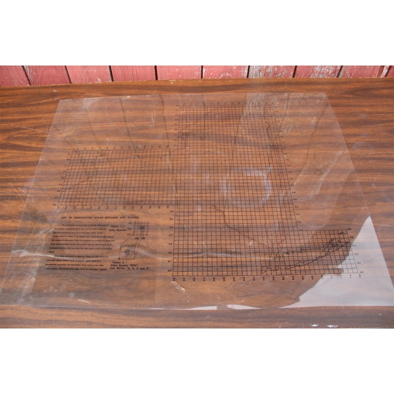 New York 1:24,000 Scale Planimetric & Topographic maps Index (6 pcs Total)