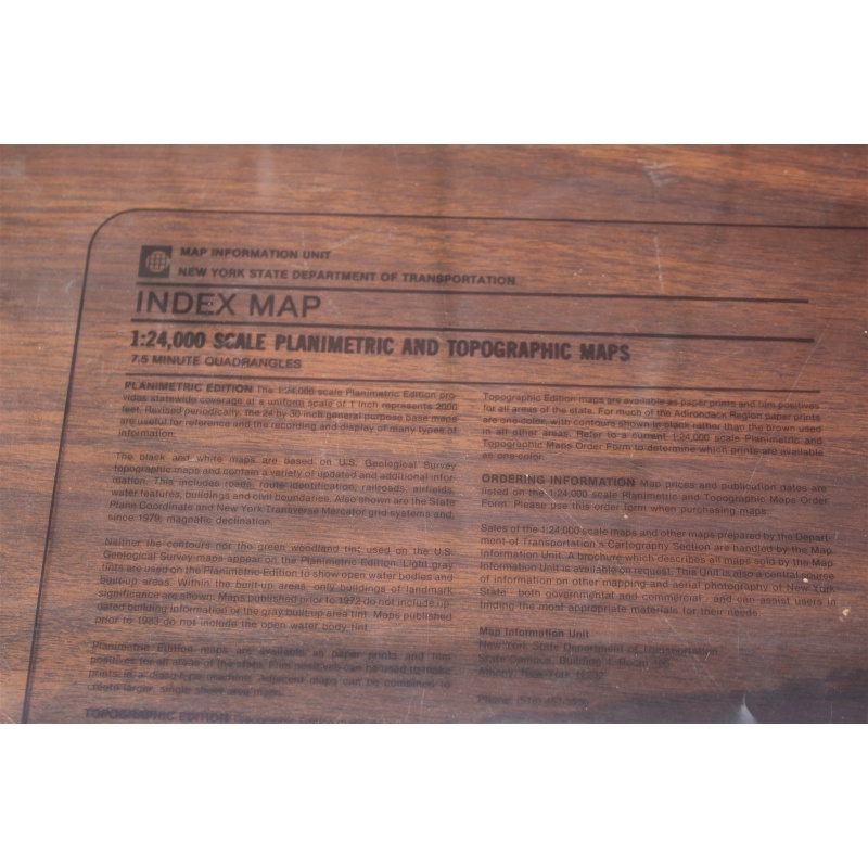 New York 1:24,000 Scale Planimetric & Topographic maps Index (6 pcs Total)