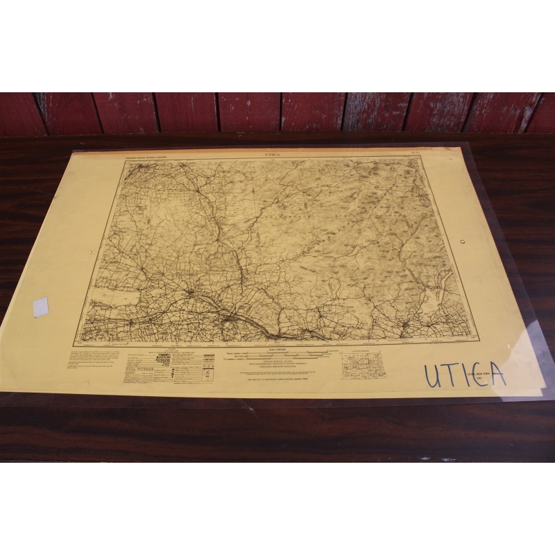 USGS 1:250000-scale Quadrangle TOPO Map for Utica, NY 1962