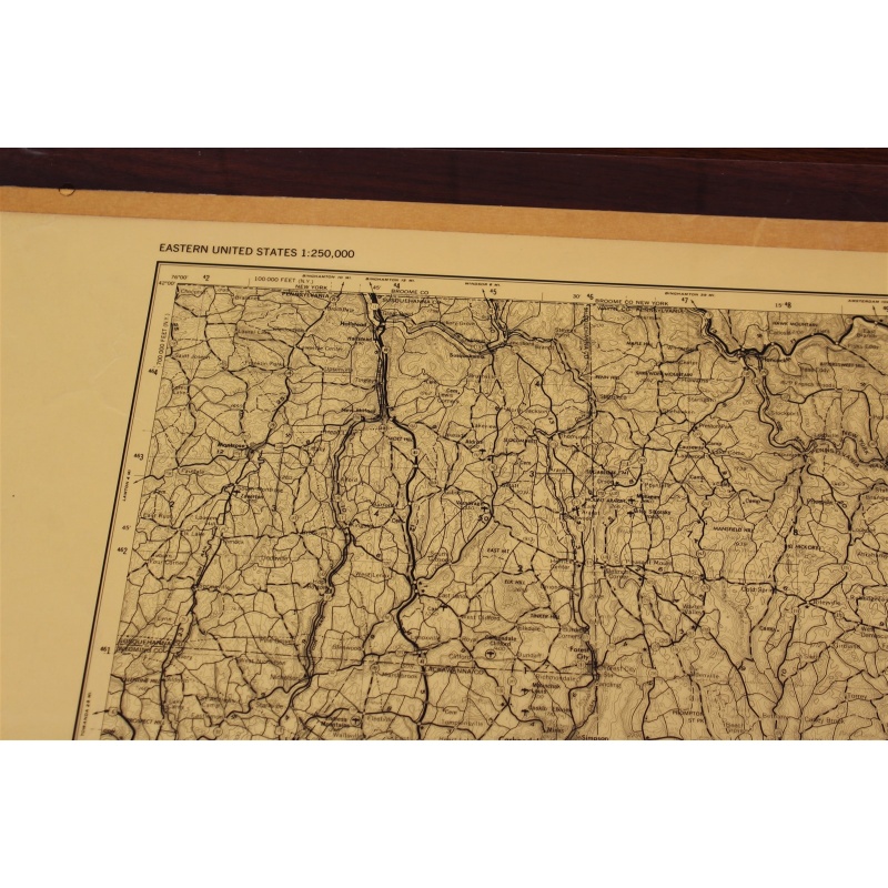 USGS 1:250000-scale Quadrangle TOPO Map for Scranton, PA 1962 Rev. 1976