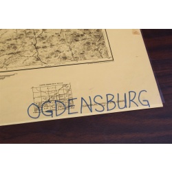 USGS 1:250000-scale Quadrangle TOPO Map for Ogdensburg, U.S. / Canada 1948