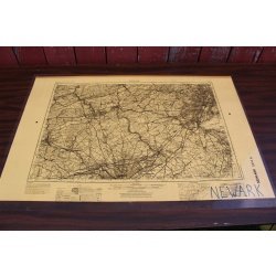 USGS 1:250000-scale Quadrangle TOPO Map for Newark, NJ / PA / NY 1944 Rev. 1969