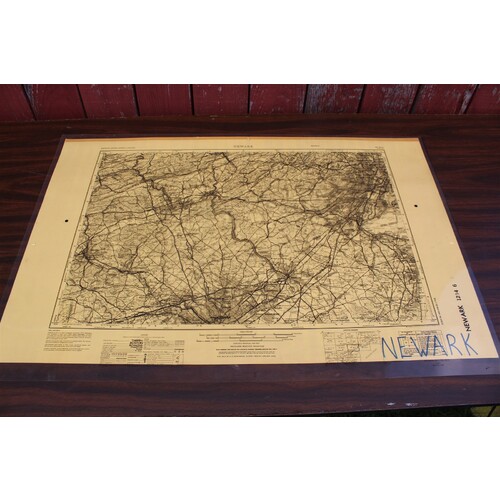 USGS 1:250000-scale Quadrangle TOPO Map for Newark, NJ / PA / NY 1944 Rev. 1969