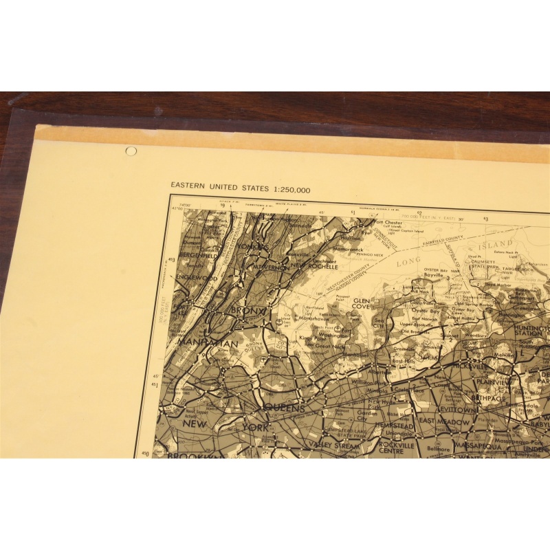 USGS 1:250000 Quadrangle TOPO Map for New York, NY / NJ / Conn. 1960 Rev. 1979