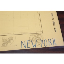 USGS 1:250000 Quadrangle TOPO Map for New York, NY / NJ / Conn. 1960 Rev. 1979