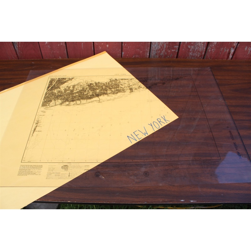 USGS 1:250000 Quadrangle TOPO Map for New York, NY / NJ / Conn. 1960 Rev. 1979