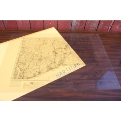 USGS 1:250000 Quadrangle TOPO Map Hartford, Conn. / NY / NJ / Mass 1962 Rev 1975