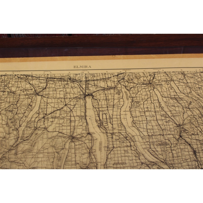 2 USGS 1:250000-scale Quadrangle TOPO Maps for Elmira, NY / PA - 1962 Rev. 1978